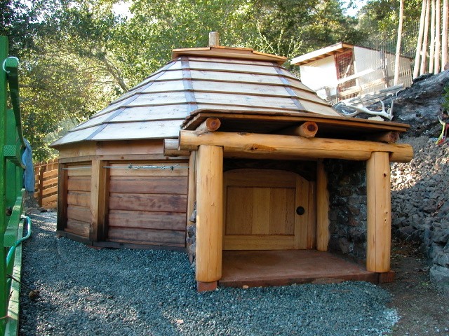 Sweat lodge built by Blue Jay Herbs in Fairfax, CA